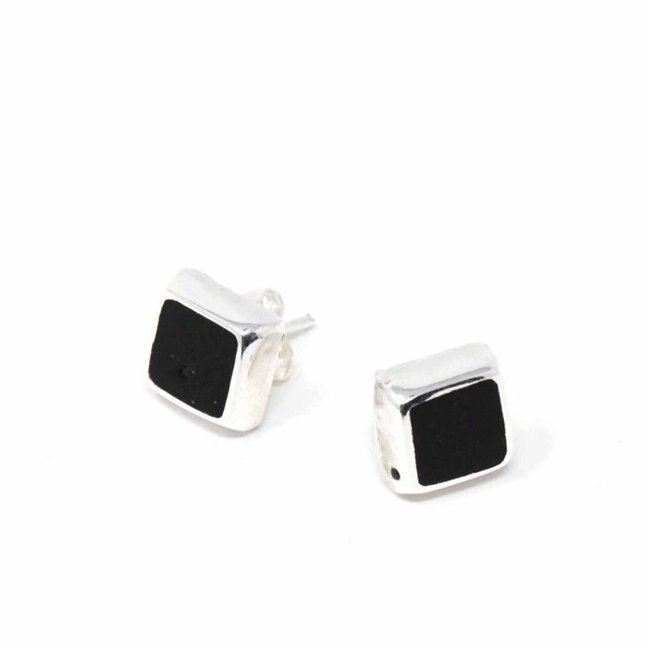 Everyday Sterling Silver Square Stud Earrings 0.25"Small Lightweight Women’s Jewelry